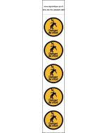 Panneau Autocollants Danger de mort par électrocution 2 – 5N