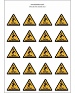 Panneau Autocollants Danger électrocution – 20N