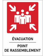 Panneau Point de rassemblement format A rouge