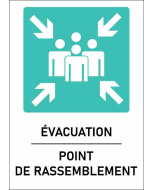Panneau Point de rassemblement format A vert