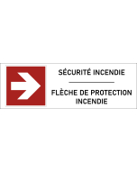 Panneau Flèche de protection incendie-1