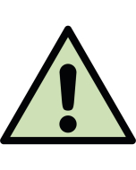 Panneau de  danger général photoluminescent