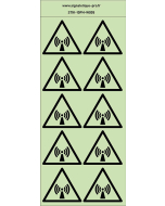 Autocollants photoluminescents Radiations-non-ionisantes 10Ph