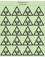 Autocollants photoluminescents Radiations-non-ionisantes 20Ph