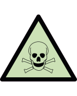  Panneau de danger matières toxiques photoluminescent