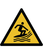 Panneau Zone de pratique du surf
