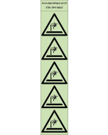 Autocollants photoluminescents Eaux profondes 5Ph