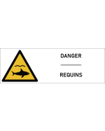Signalétique danger requins
