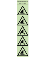 Autocollants photoluminescents Pratique de la voile 5Ph