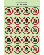Autocollants photoluminescents Pas de voile 20Ph