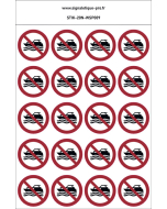 Panneau Pas de bateau à moteur 20N
