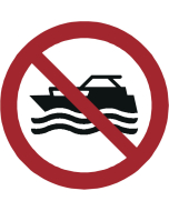 Panneau Pas de bateau à moteur