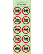Autocollants photoluminescents Pas de jet ski 10Ph