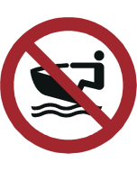 Panneau Pas de jet ski