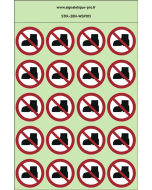 Autocollants photoluminescents Pas de chaussures de ville 20Ph