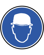 Pictogramme Casque de protection obligatoire photoluminescente