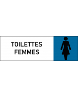 Plaque de porte classique Toilettes Femmes
