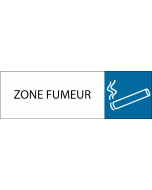 Plaque de porte classique Zone fumeur