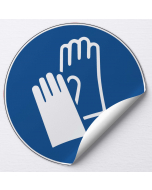 Autocollant Protection obligatoire des mains-gants de protection