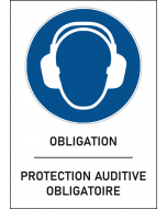 Panneau Protection auditive obligatoire