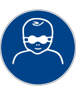 Panneau Protection opaque obligatoire des yeux pour les enfants en bas âge
