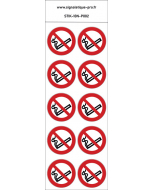 Panneau Interdiction de fumée 10N 