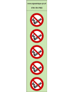  Autocollants   photoluminescents  Interdiction de fumer