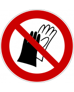 Panneau Port de gants interdit
