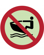  Panneau Scooters des mers interdits photoluminescent