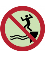  Panneau Ne pas sauter dans l’eau photoluminescent