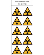 Panneau Matières radioactives ou radiations ionisantes 10N