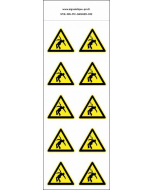 Panneau Autocollants Danger électrocution – 10N
