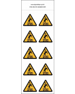 Panneau Autocollants Danger de mort par électrocution – 10N