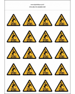 
Panneau Autocollants Danger de mort par électrocution – 20N