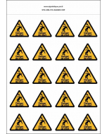 
Panneau Autocollants Danger de mort par électrocution – 20N