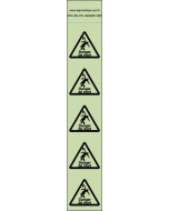 Panneau Autocollants photoluminescents Danger de mort par électrocution – 5Ph