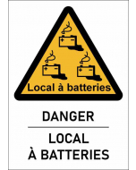 Panneau Danger local à batteries format A