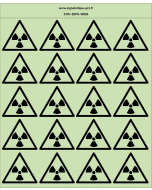 Autocollants photoluminescents  Matières radioactives ou radiations ionisantes 20Ph