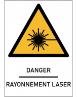 Panneau  Rayonnement laser