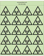 Autocollants photoluminescents Radiations-non-ionisantes 20Ph