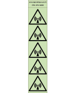 Autocollants photoluminescents Radiations-non-ionisantes 5Ph