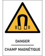  Panneau danger champ magnétique