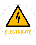 Panneau pictogramme danger électrique