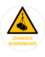 Panneau pictogramme Charges suspendues