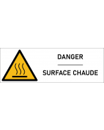 Signalétique danger surface chaude 