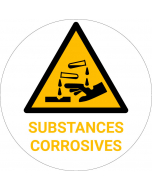 Panneau pictogramme Substances corrosives