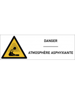 Signalétique danger atmosphère asphyxiante 
