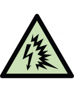 Panneau de danger arc électrique photoluminescent