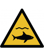 Panneau danger Requins