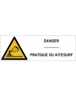 Signalétique danger pratique du kitesurf